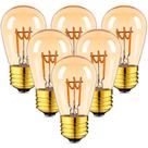 Lâmpadas LED Vintage Edison Grensk E26 3W 2200K, pacote com 6