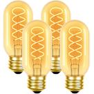 Lâmpadas LED vintage Edison Hykton 6W (pacote com 4) E26 2200K reguláveis