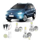 Lampadas Led Volkswagen Spacefox 2013 2016 Hb4 H1 H7 20000lm