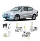Lampadas Led Volkswagen Voyage 2009 A 2012 Hb4 H1 H7 20000lm