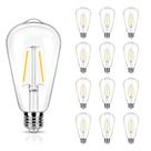 Lâmpadas LED WinSaled 2W (25W Equiv) E26 ST19 2700K 250lm, pacote com 12