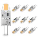 Lâmpadas LED YUIIP G4, base de dois pinos, 1,2 W, 12 V, 2700 K, branco quente, pacote com 10