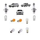 Lâmpadas P/ Lanterna Traseira Seta Ré E Freio + T10 E Lâmpadas H4 Farol Alto Baixo Vw Gol Parati Saveiro 1980 Á 1995