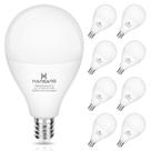 Lâmpadas para ventilador de teto Hansang E12 LED 6W 2700K, pacote com 8