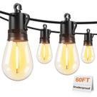 Lâmpadas String Lights Brightever 18, 18,3 m à prova d'água, reguláveis Lâmpadas String Lights Brightever 18, 18,3 m à prova d'água, reguláveis