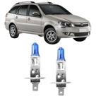 Lampadas super branca farol baixo fiat palio weekend 09 a 13