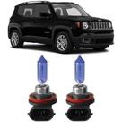 Lampadas super branca farol milha jeep renegade 2015 h11