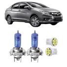 Lampadas Super Branca + Led Honda City 2009 2010 2011 2012