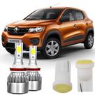 Lâmpadas Super Led 6000k Luz Baixa Alta Kwid 2017-2019