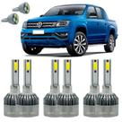 Lâmpadas Super Led Amarok 2010 A 2016 Kit Farol E Milha C6