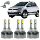 Lâmpadas Super Led CrossFox 2008 A 2014 Kit Farol E Milha C6