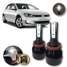 Lâmpadas Super Led Farol De Milha VW Golf 2014 a 2022
