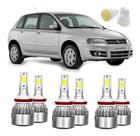 Lâmpadas Super Led Farol E Milha Fiat Stilo H7 H1 H1 6000k