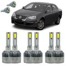 Lâmpadas Super Led Jetta 2007 A 2016 Kit Farol E Milha C6
