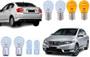 Lâmpadas Traseira Seta Ré Freio Honda City Sedan 2010 a 2014 Lâmpadas Traseira Seta Ré Freio Honda City Sedan 2010 a 2014