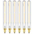 Lâmpadas tubulares LED LVYE E12 4W 3000K 400lm, pacote com 6