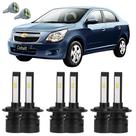 Lâmpadas Ultra Led Alto Baixo Milha Chevrolet Cobalt 2018