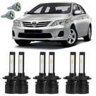 Lâmpadas Ultra Led Alto Baixo Milha Toyota Corolla 08/14