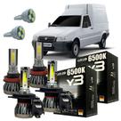 Lâmpadas Ultra Led Fiat Fiorino 1990 A 2013 Alto Baixo Milha