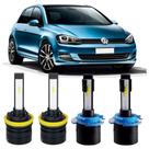 Lâmpadas Ultra Super Led Farol H15 e H11 Golf 2014 até 2020