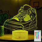 Lámpara de Noche 3D Sneaker POSSHE con 16 Modos de Color