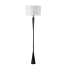 Lámpara de Piso Globo 67224 178 cm Negro Mate con Pantalla Blanca