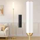 Lámpara de Piso LED Ambimall 165 cm Oro con Control Remoto 3000K-6500K