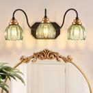 Lámpara de Tocador para Baño CmnVmn de 3 Luces Estilo Mediados de Siglo en Verde