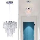 Lámpara FRIXCHUR Mini Candelabro de Cristal 20 cm Cromo