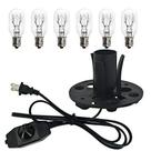 Lámpara Haraqi con Cable de 1.8 m con Regulador, Base 110V y 6 Bombillas de 25W