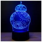 Lámpara LED de ilusión 3D Gfytdxe con 7 colores y USB