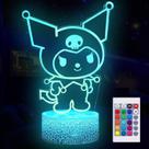 Lámpara Nocturna Ilusión 3D COBIKU de 16 Colores con Control Remoto