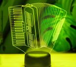 Lámpara Nocturna LED 3D MYCWYFWR con Cambio de 7 Colores, USB 5V Lámpara Nocturna LED 3D MYCWYFWR con Cambio de 7 Colores, USB 5V