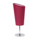 Lámpara Simple Designs LT2061-PNK Mini con Pantalla de Tela Rosa y Base Cromo