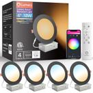 Lámparas Empotradas Inteligentes WiFi Lumary de 6 Pulgadas con Cambio de Color, Paquete de 4