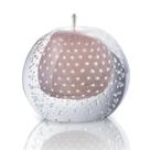 Lamparina Em Cristal Murano Rosa - São Marcos 10cm Lamparina Em Cristal Murano Rosa - São Marcos 10cm