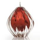 Lamparina Em Cristal Murano Vermelho - São Marcos 12cm Lamparina Em Cristal Murano Vermelho - São Marcos 12cm