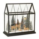 Lamparina natalina base preta figuras led 33x15 rio master