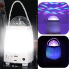 Lampião Lâmpada musical bluetooth com leds colorido globo de festa Recarregavel