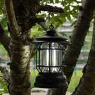 Lampião Lanterna Led Portátil De Camping Barraca Retro