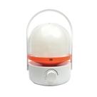 Lampião Luminaria Led Recarregável 8w Portátil Bivolt Com Alça Vermelho