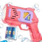 Lança Bolhas de Sabão Arminha Automática Brinquedo Infantil Máquina Bolinha de Sabão Luz LED