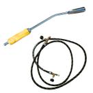 Lança Chamas Maçarico Para Botijão De Gás Sapecador De Porco Frango Galinha 45cm + Mangueira