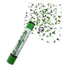 Lanca confete verde com prata metalizado 30cm Lanca confete verde com prata metalizado 30cm