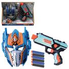 Lança Dardos Com Máscara Transformers DartZ - Art Brink Lança Dardos Com Máscara Transformers DartZ - Art Brink