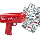 Lança Notas Dinheiro Money Gun Brinquedo Lançador Festa Evento Aniversario Confraternizaçao 15 Anos Comemoraçao