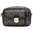 Lança perfume bolsa crossbody monograma com bolso frontal - Lança perfume bolsa crossbody monograma com bolso frontal -