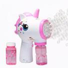 Lançador Bolhas de Sabão Automático Infantil Unicórnio C/ Luzes E Sons.(Rosa)