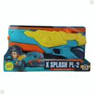 Lançador De Agua X Splash PL2 Azul E Amarelo 1308 - Braskit