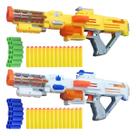 Lançador De Dardos Tipo Nerf Grande 14 Dardos Alvo e Mira